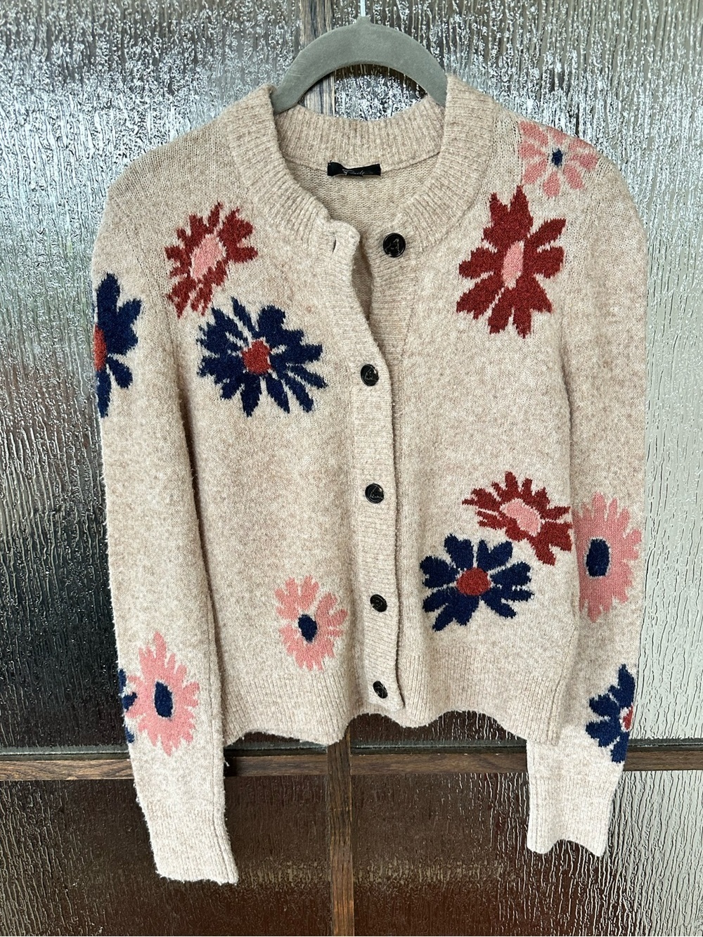 Rails Millie Cardigan Beige Floral Button-Front Women's Cardigan Sweater Sz XS. - Picture 4 of 15